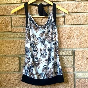Floral Dressy Halter Tank